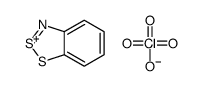 1,2,3-benzodithiazol-1-ium,perchlorate Structure