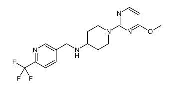 3-Pyridinemethanamine, N-[1-(4-methoxy-2-pyrimidinyl)-4-piperidinyl]-6-(trifluoromethyl) Structure