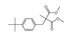 2-(4-t-butyl-benzyl)-2-methyl-malonic acid dimethyl ester结构式