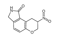 8-nitro-2,3,8,9-tetrahydropyrano[3,2-e]isoindol-1(7H)-one结构式