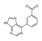 6-(3-nitrophenyl)-7H-purine结构式