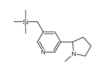 trimethyl-[[5-[(2S)-1-methylpyrrolidin-2-yl]pyridin-3-yl]methyl]silane结构式