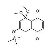5,5-dimethoxy-7-((trimethylsilyl)oxy)-4a,5,8,8a-tetrahydronaphthalene-1,4-dione结构式
