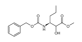 methyl (S)-3-(benzyloxycarbonyl)amino-2-hydroxyhexanoate Structure