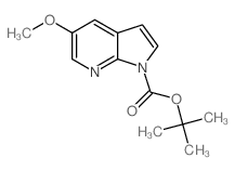 5-甲氧基吡咯并[2,3-b]吡啶-1-羧酸叔丁酯结构式