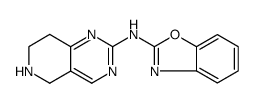 Pyrido[4,3-d]pyrimidin-2-amine, N-2-benzoxazolyl-5,6,7,8-tetrahydro Structure