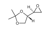 1,3-Dioxolane, 2,2-dimethyl-4-(2S)-oxiranyl-, (4S)结构式