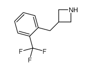 3-[[2-(trifluoromethyl)phenyl]methyl]azetidine结构式