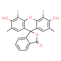 3',6'-dihydroxy-4',5'-diiodo-2',7'-dimethylspiro[isobenzofuran-1(3H),9'-[9H]xanthene]-3-one Structure