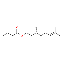 (R)-3,7-dimethyloct-6-enyl butyrate结构式
