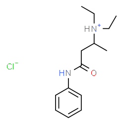3-(diethylamino)-N-phenylbutyramide monohydrochloride Structure