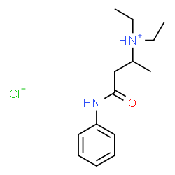 3-(diethylamino)-N-phenylbutyramide monohydrochloride structure