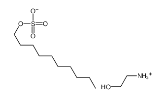 (2-hydroxyethyl)ammonium decyl sulphate structure