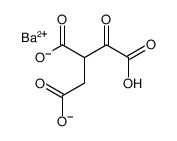 barium hydrogen 1-oxopropane-1,2,3-tricarboxylate结构式