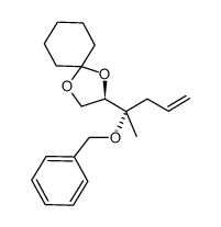 (2R,3S)-3-(benzyloxy)-1,2-(cyclohexylidenedioxy)-3-methylhex-5-ene Structure