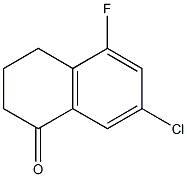 7-chloro-5-fluoro-3,4-dihydronaphthalen-1(2H)-one结构式