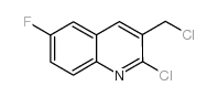 2-chloro-3-(chloromethyl)-6-fluoroquinoline结构式