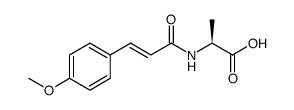 L-Alanine, N-[(2E)-3-(4-methoxyphenyl)-1-oxo-2-propen-1-yl]-结构式