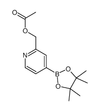 2-(Acetoxymethyl)pyridine-4-boronic acid pinacol ester Structure