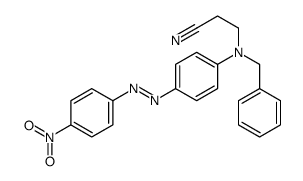 3-[N-benzyl-4-[(4-nitrophenyl)diazenyl]anilino]propanenitrile结构式