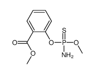 methyl 2-[amino(methoxy)phosphinothioyl]oxybenzoate结构式