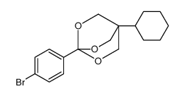 4-(4-bromophenyl)-1-cyclohexyl-3,5,8-trioxabicyclo[2.2.2]octane结构式