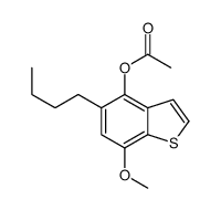 (5-butyl-7-methoxy-1-benzothiophen-4-yl) acetate Structure