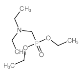 Phosphonic acid,P-[(diethylamino)methyl]-, diethyl ester structure