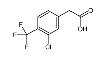 [3-Chloro-4-(trifluoromethyl)phenyl]acetic acid结构式