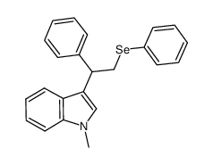 1-methyl-3-(1-phenyl-2-phenylselenoethyl)-1H-indole Structure