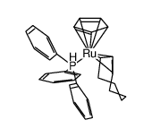 (η5-cyclopentadienyl)(η3-cyclooctenyl)triphenylphosphino-ruthenium Structure