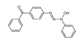3-hydroxy-3-phenyl-1-p-benzoylphenyl-1-triazene结构式
