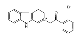 3,4-dihydro-2-(benzoylmethyl)-β-carbolinium bromide结构式