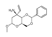 Methyl-3-amino-4,6-O-benzyliden-2,3-didesoxy-3-C-vinyl-α-D-arabino-hexopyranosid Structure