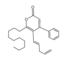 (E)-6-decyl-5-(penta-1,4-dienyl)-4-phenyl-2H-pyran-2-one Structure