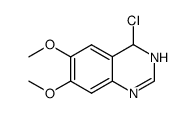 4-chloro-6,7-dimethoxy-3,4-dihydroquinazoline结构式