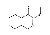(E)-2-(methylthio)cyclodec-2-enone Structure