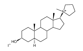 17β-Pyrrolidin-1'-yl-5α-androstan-3β-ol-methojodid结构式