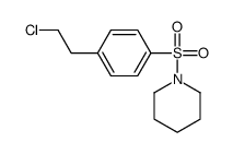 1-[4-(2-chloroethyl)phenyl]sulfonylpiperidine Structure