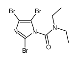 2,4,5-tribromo-N,N-diethylimidazole-1-carboxamide Structure