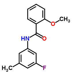 N-(3-Fluoro-5-methylphenyl)-2-methoxybenzamide结构式
