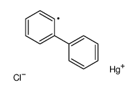 chloro-(2-phenylphenyl)mercury Structure