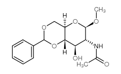 Methyl2-acetamido-4,6-O-benzylidene-2-deoxy-b-D-glucopyranoside Structure
