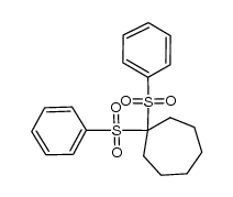 1,1-bis(phenylsulphonyl)cycloheptane Structure