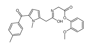 2-Methoxyphenyl N-{[1-methyl-5-(4-methylbenzoyl)-1H-pyrrol-2-yl]a cetyl}glycinate结构式
