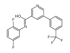 N-(2,5-difluorophenyl)-5-[3-(trifluoromethyl)phenyl]pyridine-3-carboxamide Structure