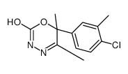 6-(4-chloro-3-methylphenyl)-5,6-dimethyl-3H-1,3,4-oxadiazin-2-one结构式