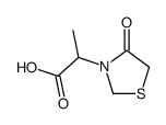 3-Thiazolidineacetic acid,-alpha--methyl-4-oxo- Structure