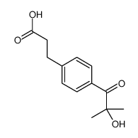 3-[4-(2-hydroxy-2-methylpropanoyl)phenyl]propanoic acid Structure