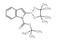 1-BOC-吲哚-2-硼酸频那醇酯结构式